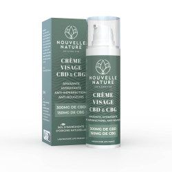 Crème visage hydratante au CBD+CBG