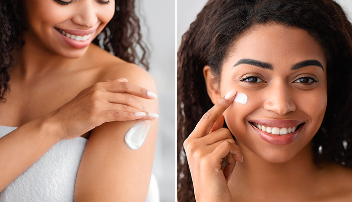 Le baume multi-usage convient pour le corps et le visage.